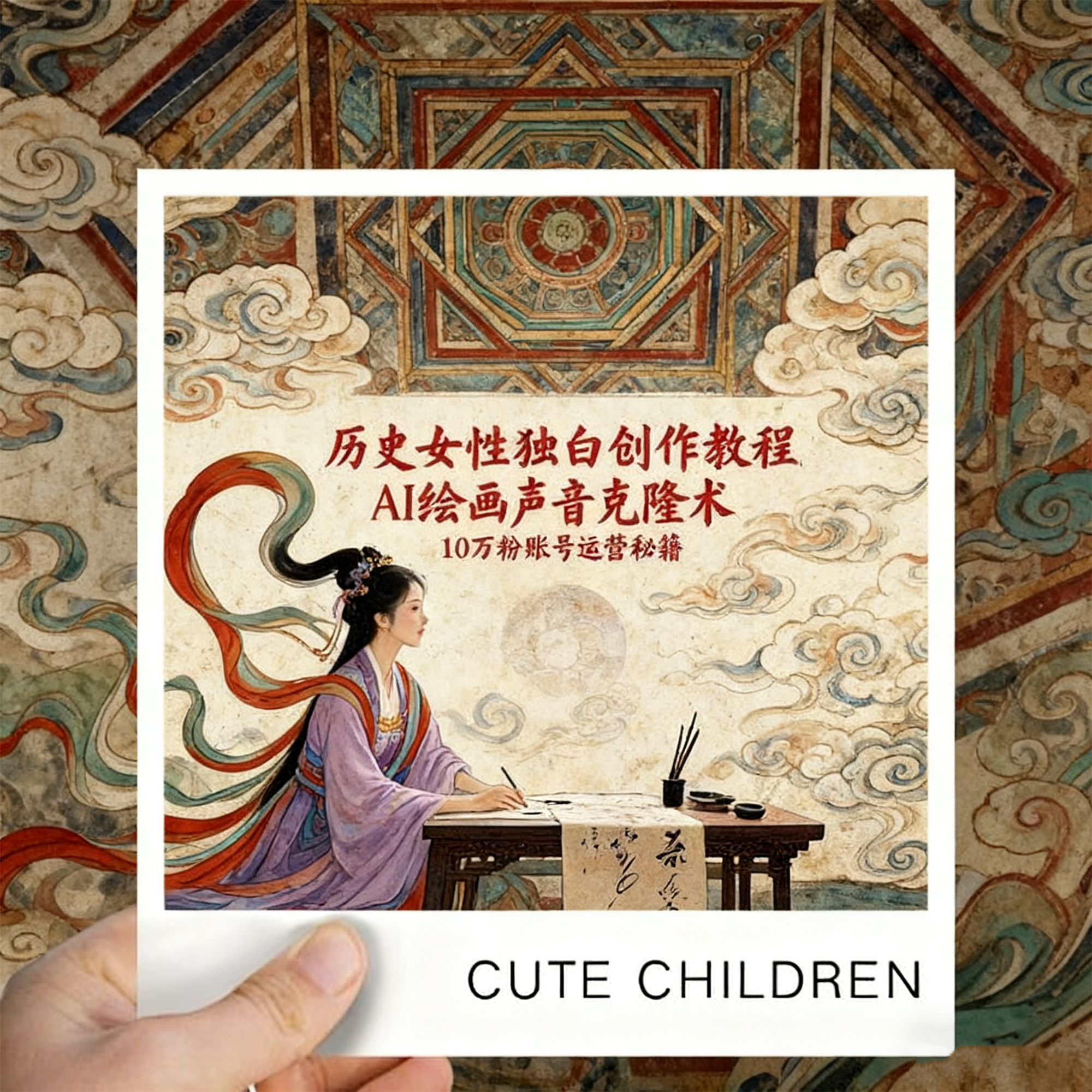 历史女性独白创作教程，AI绘画声音克隆术，10万粉账号运营秘籍网赚项目-副业赚钱-互联网创业-资源整合子龙项目网